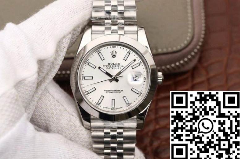 Datejust White Factory Rolex Dial EW 116200 41mm 0601